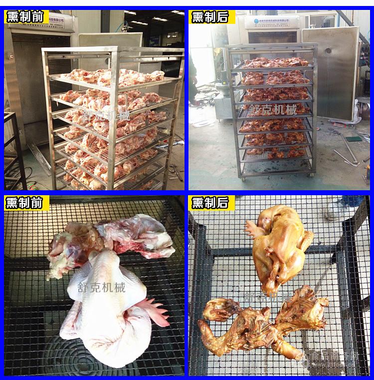 熟食糖熏爐諸城廠(chǎng)家 燃?xì)庑蜔u糖熏爐